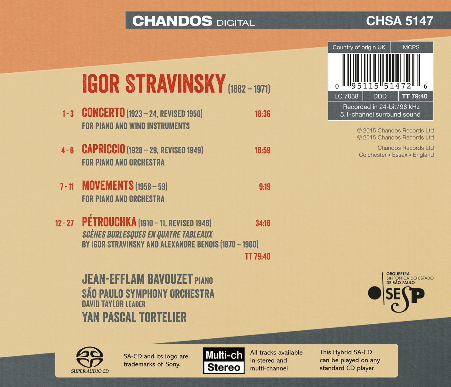 Stravinsky: Works for Piano & Orchestra