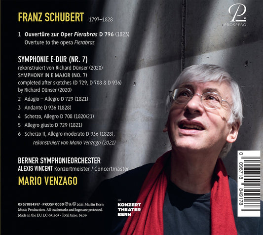 Schubert: Symphony No. 7 In E Major (Reconstructed)  Sinfonieorchester Bern, Mario Venzago