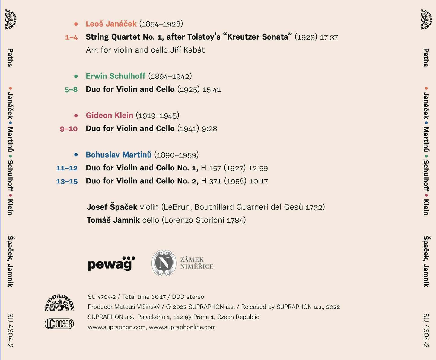 Janacek & Martinu: Paths