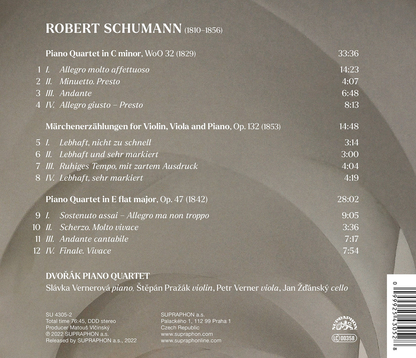Schumann: Piano Quartets