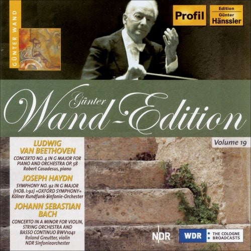 Beethoven: Piano Concerto No. 4; Haydn: Symphony No. 92; Bach: Violin Concerto, BWV 1041 / NDR Radiophilharmonie, WDR Sinfonieorchester Köln