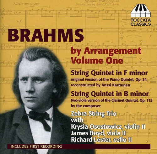 Brahms By Arrangement, Vol. 1  Zebra String Trio, Osostowicz, Boyd, Lester