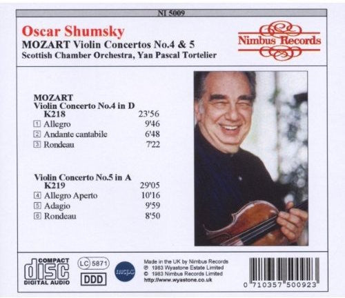 Mozart, W.A.: Violin Concertos Nos. 4 and 5