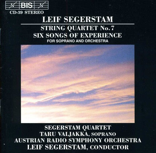 SEGERSTAM: Six Songs of Experience / String Quartet