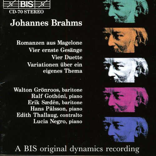 BRAHMS: Romanzen aus Magelone, Op. 33
