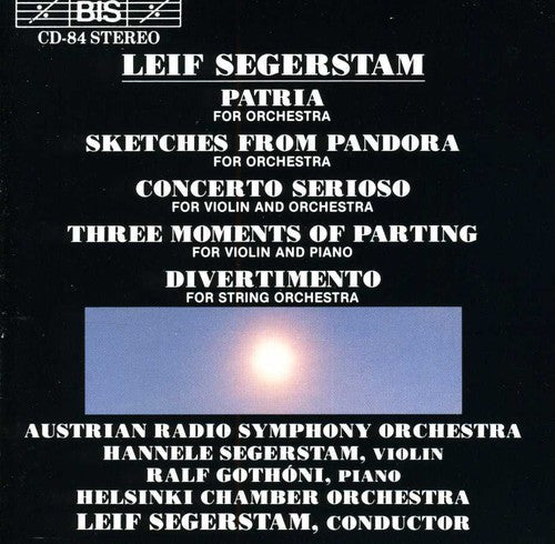 SEGERSTAM: Patria / SKIZZEN / DIVERTIMENTO