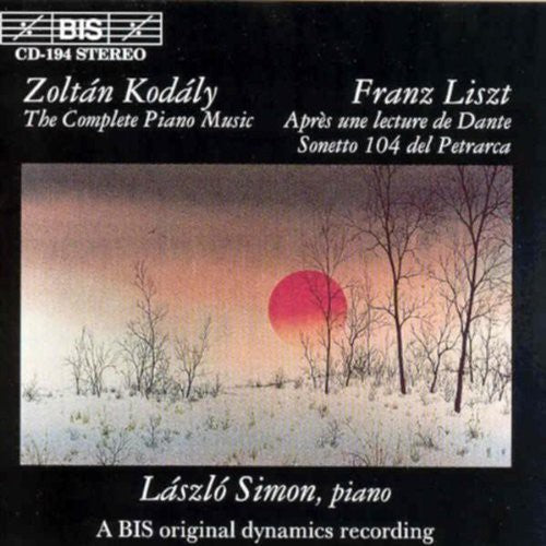 KODALY / LISZT: Piano Music