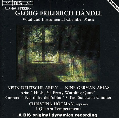 HANDEL: 9 German Arias, HWV 202-210 / Trio Sonata in C minor
