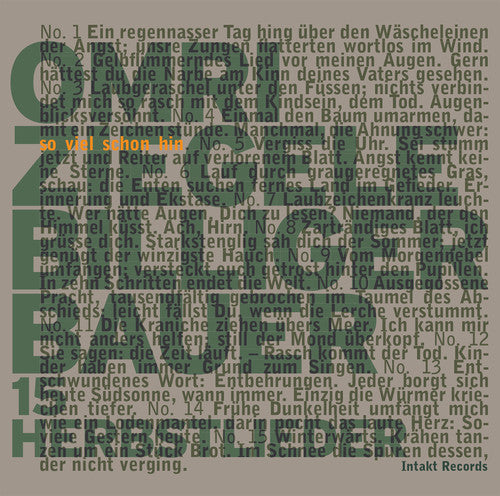 SO VIEL SCHON HIN & 15 HERBSTLIEDER