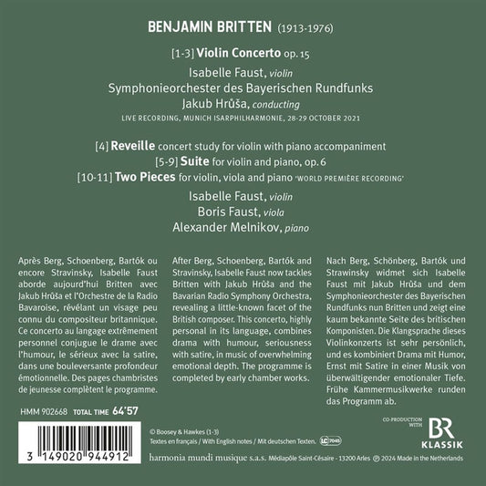 BRITTEN: VIOLIN CONCERTO & CHAMBER MUSIC