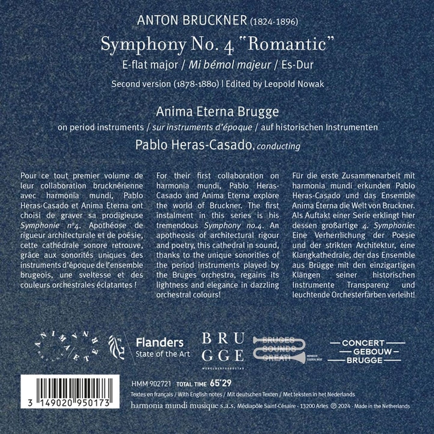 BRUCKNER: SYMPHONY NO. 4 ROMANTIC