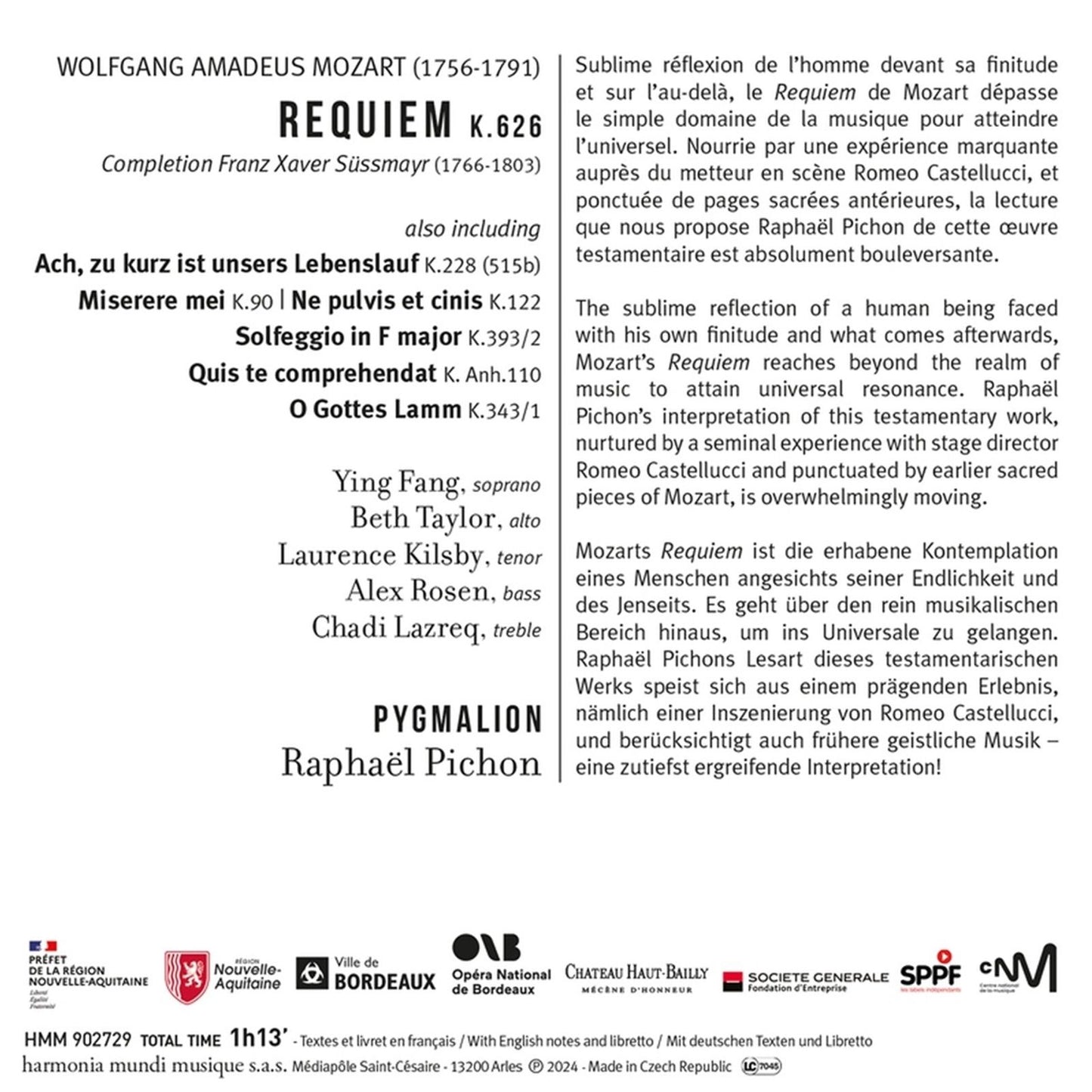 MOZART: REQUIEM