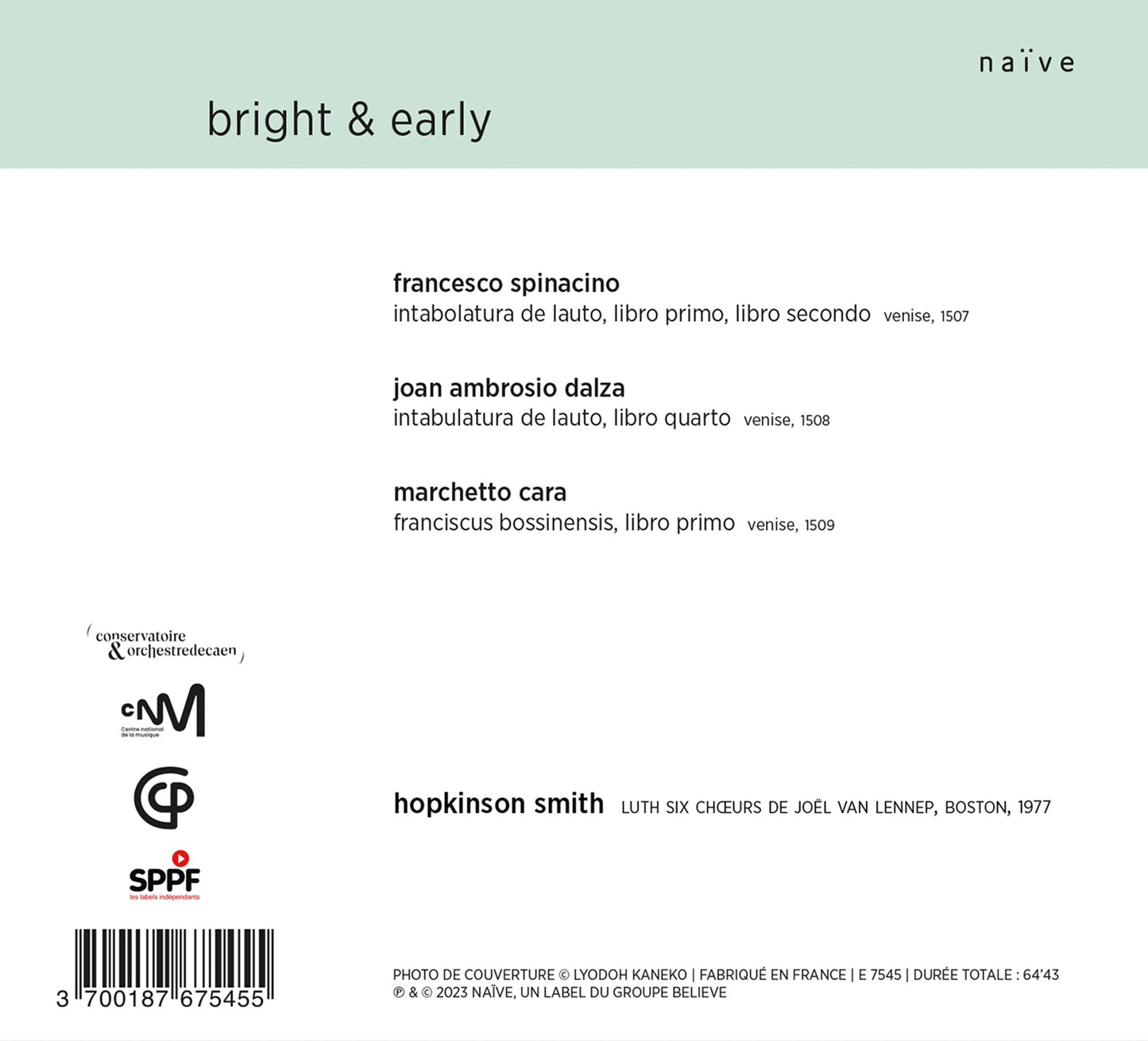 Cara, Dalza & Spinacino: Bright & Early