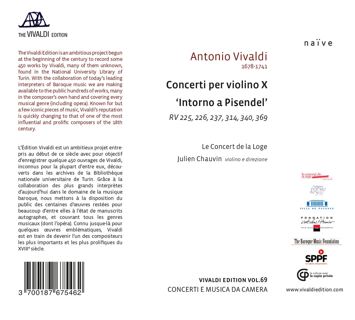 Vivaldi: Concerti Per Violino X 'Intorno A Pisendel' (The Vi