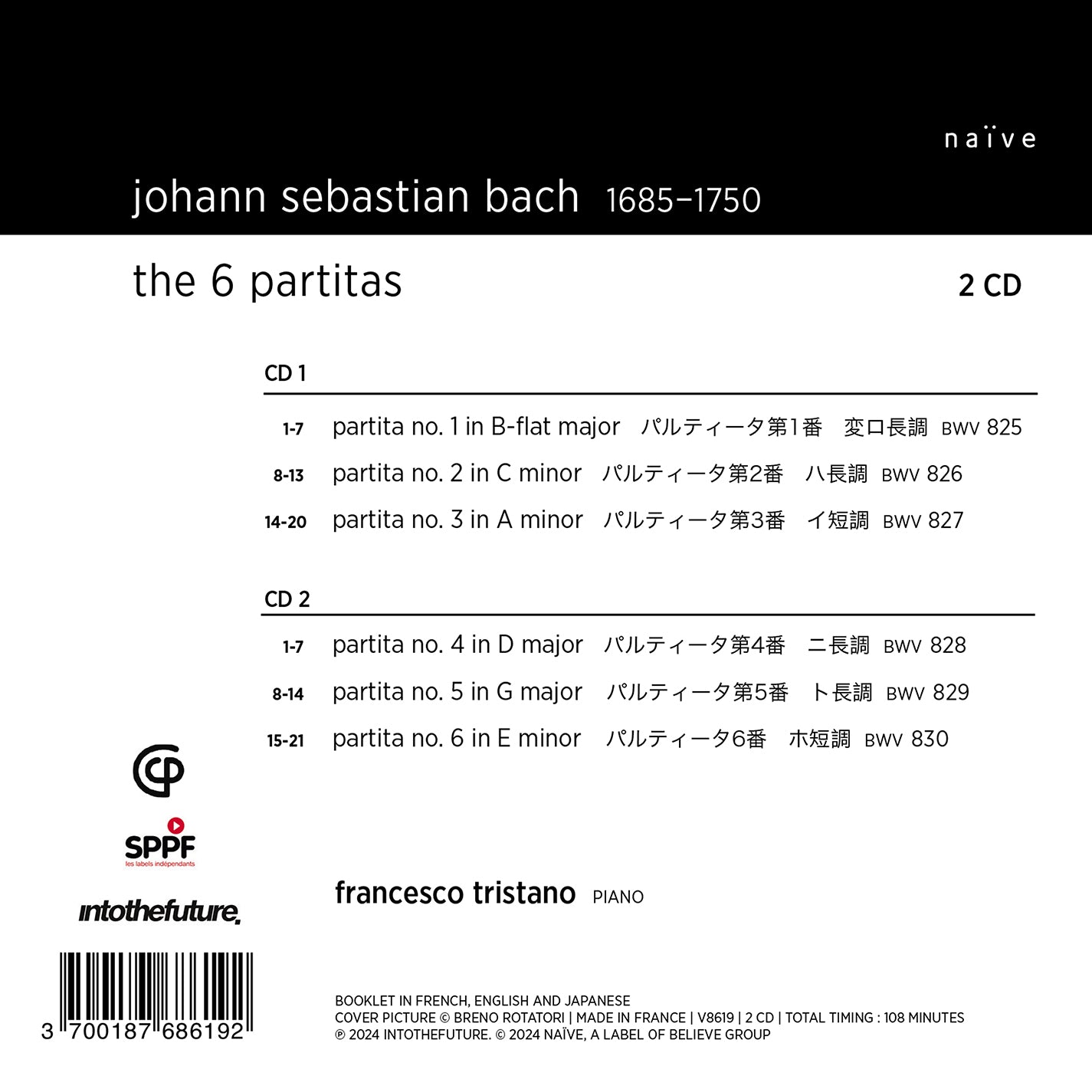 J.S. Bach: The 6 Partitas
