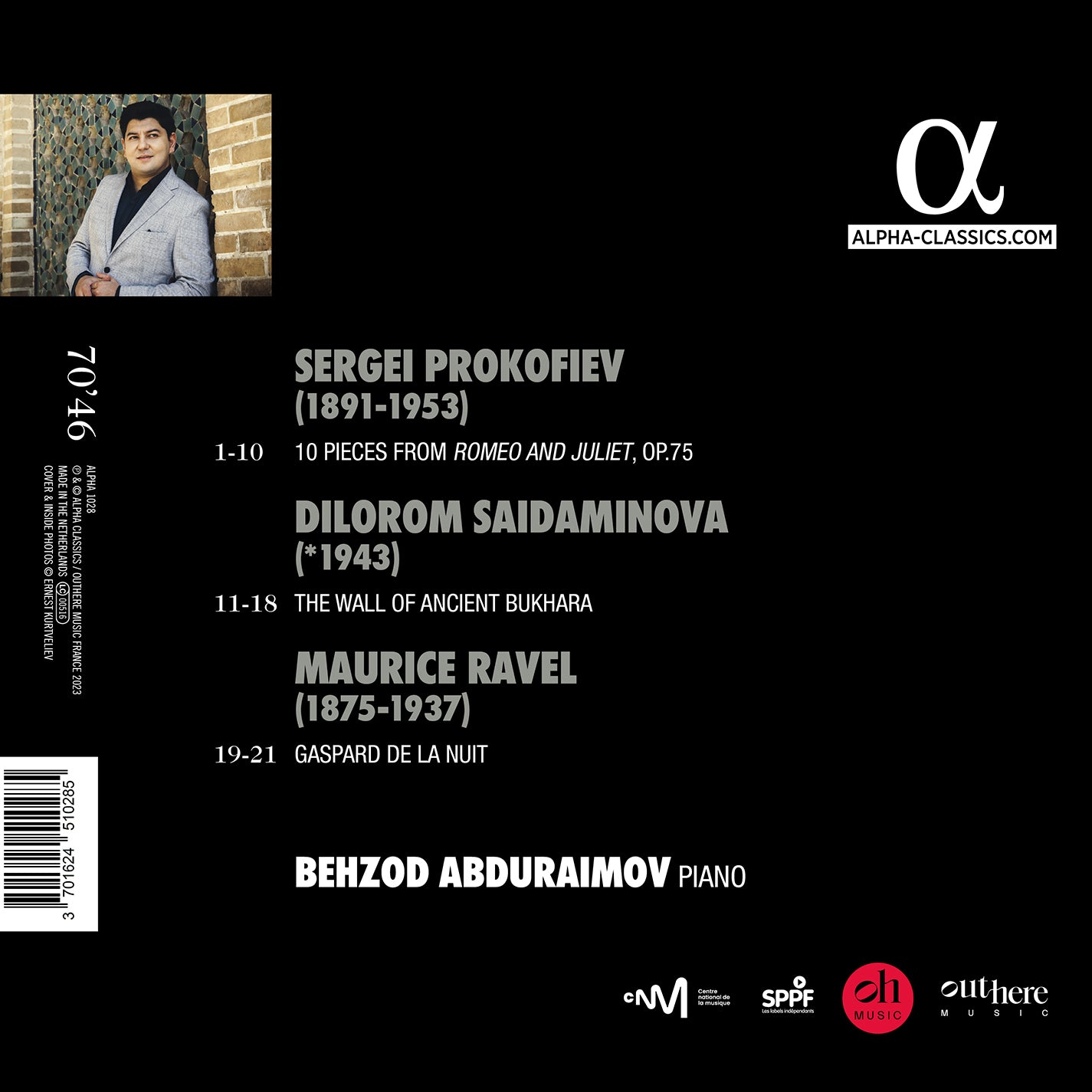 Prokofiev, Rachmaninoff, Ravel: Shadows Of My Ancestors / Behzod Adburaimov