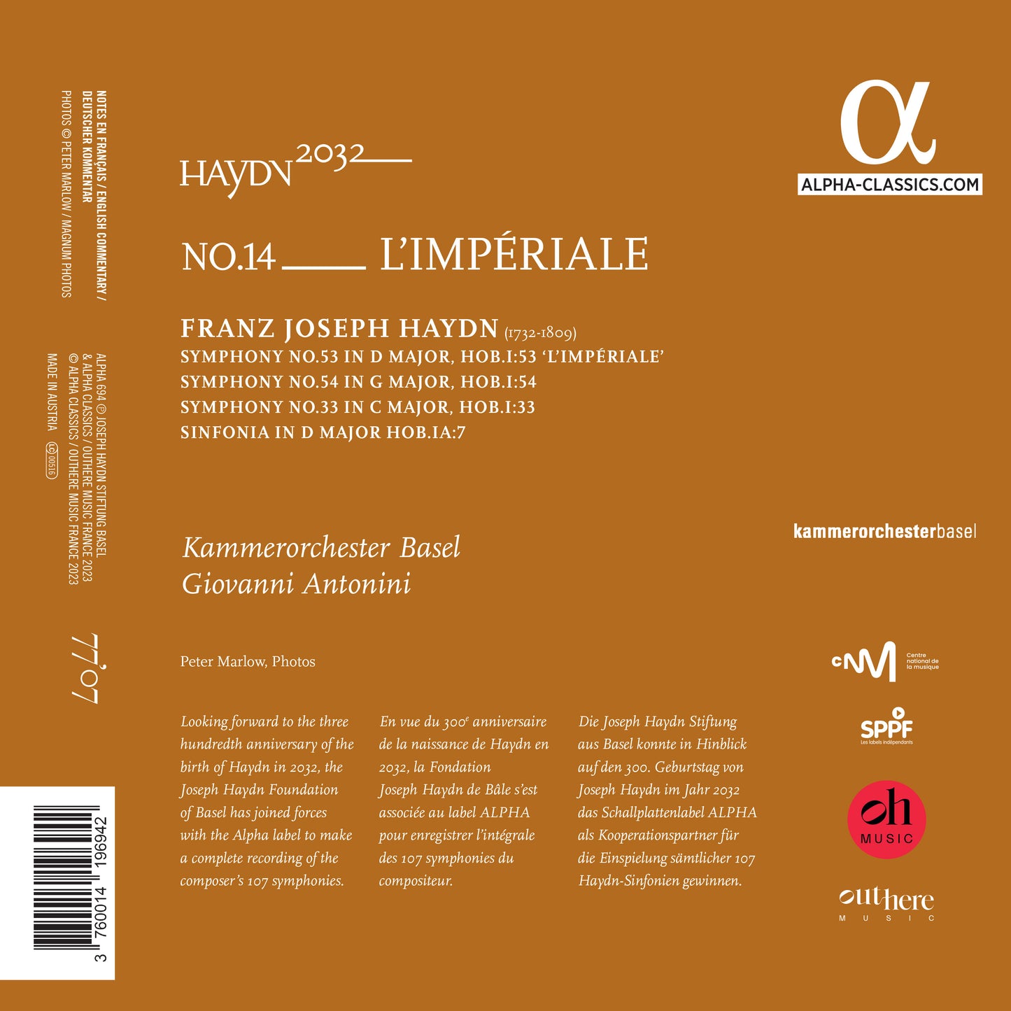 Haydn 2032, Vol. 14 - L/Imperiale