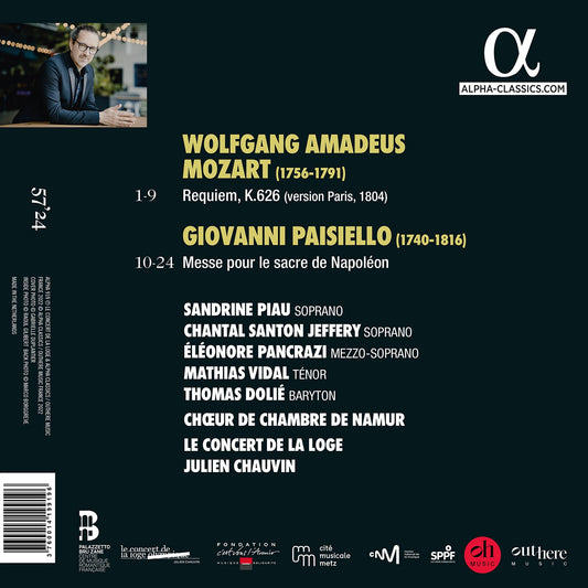 Mozart: Requiem; Paisiello: Messe pour le sacre de Napoleon