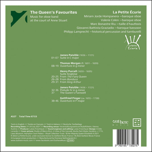 Morgan, Paisible & Purcell: The Queen’s Favourites