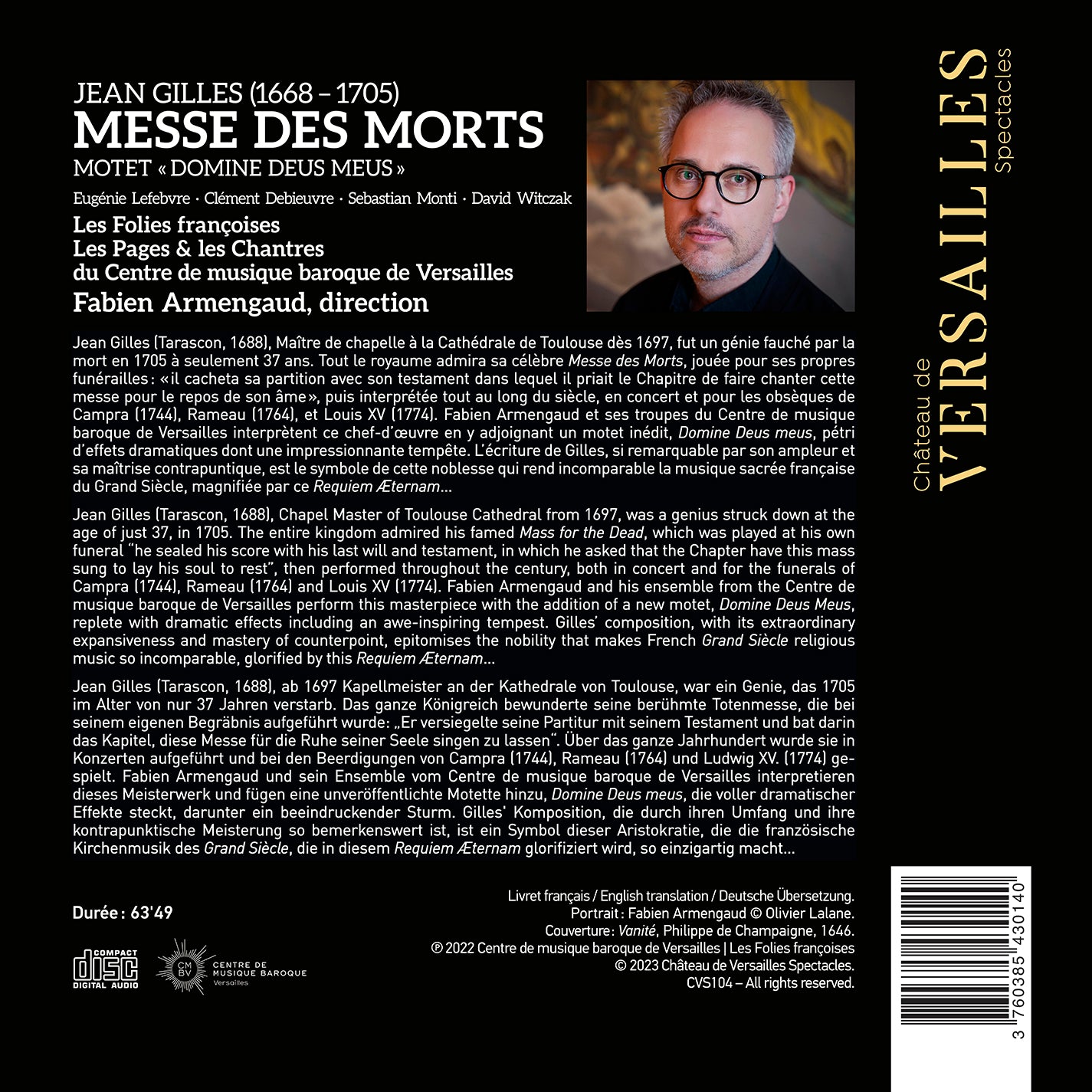 Gilles: Messe Des Morts / Fabien Armengaud