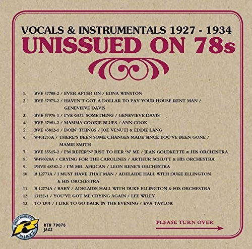 VOCALS & INSTRUMENTALS 1927 -