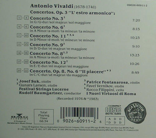 VIVALDI: VIOLIN CONCERTOS FROM