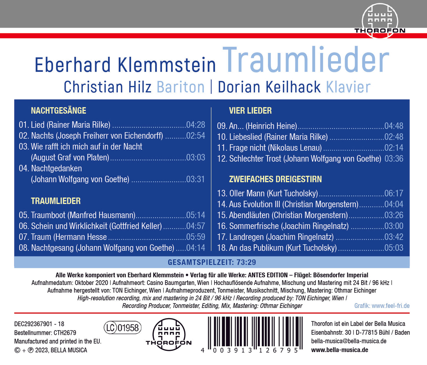 Klemmstein: Traumlieder