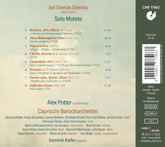 Zelenka: Solo Motetts