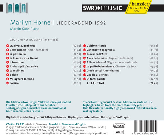 Liederabend 1992