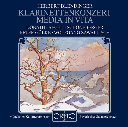 Blendinger: Clarinet Concerto, Op. 72 & Media in vita, Op. 3
