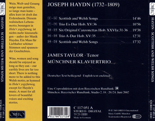 Haydn: Scottish & Welsh Songs