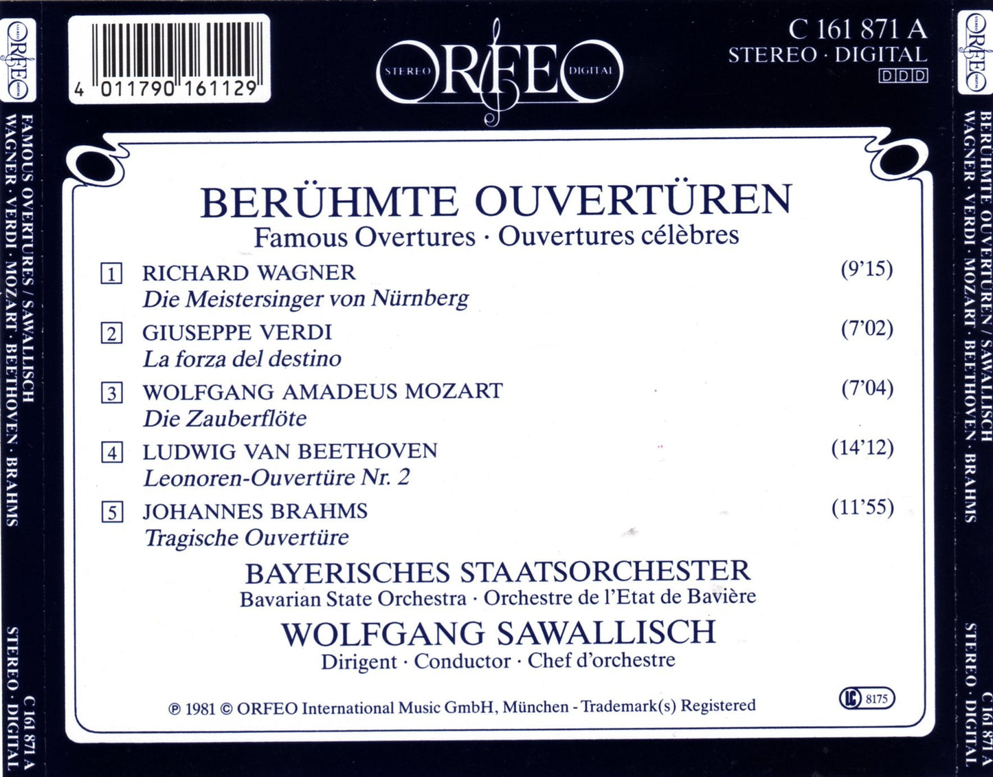 Beruhmte Ouvertüren