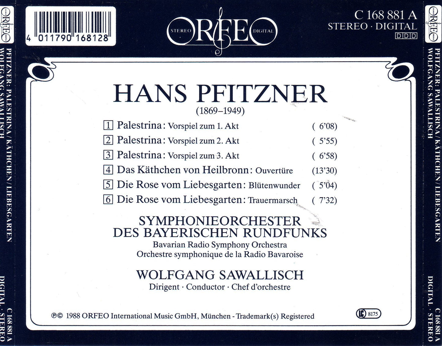 Pfitzner: Palestrina, WoO 17 & Vorspiele