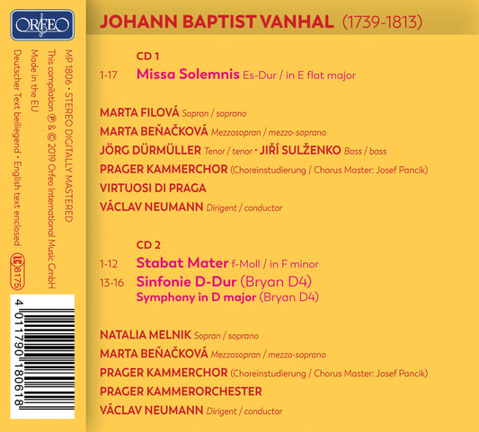 Vanhal: Missa Solemnis - Stabat Mater