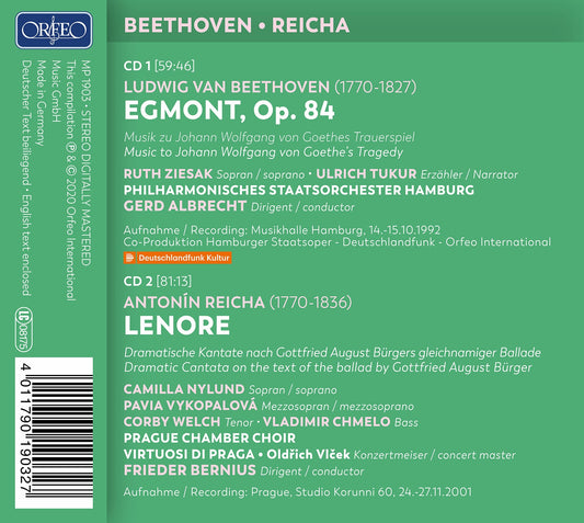 Beethoven: Egmont - Reicha: Lenore