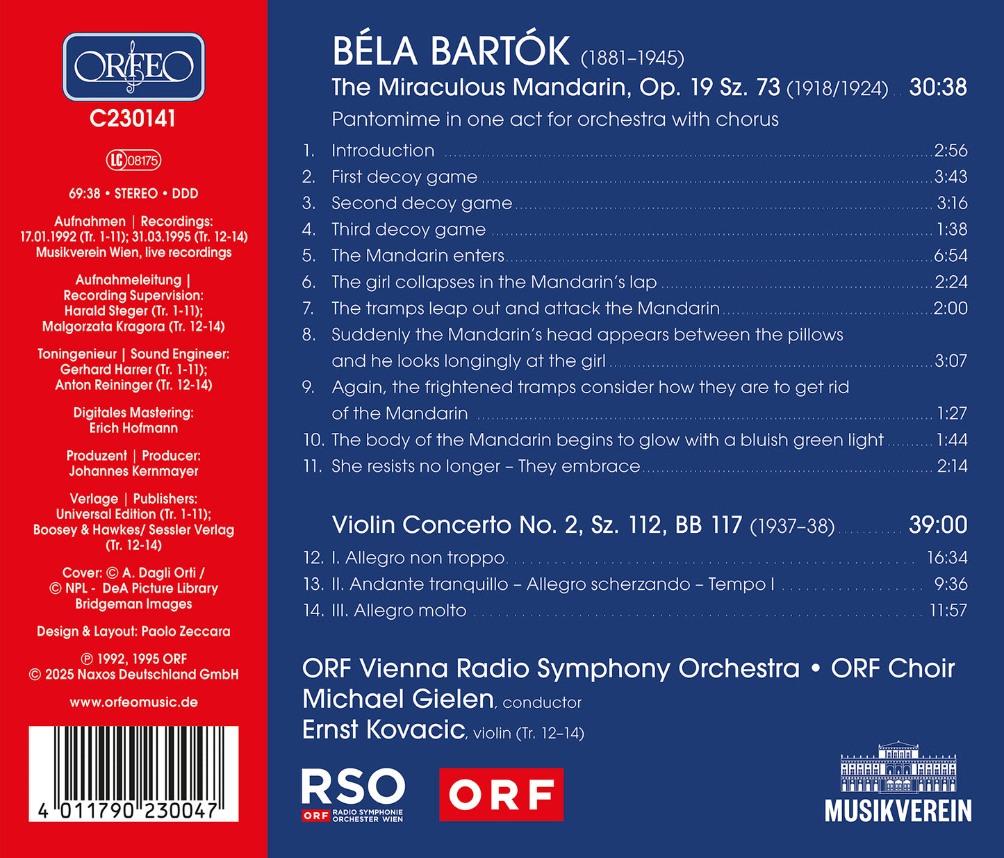 Michael Gielen Conducts Bartok