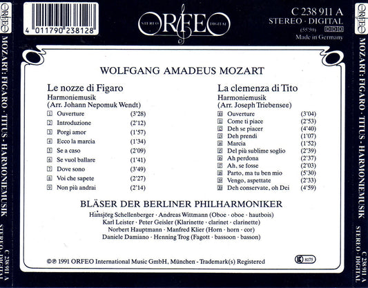 Mozart: Le nozze di Figaro, K 492 & La clemenza di Tito, K.