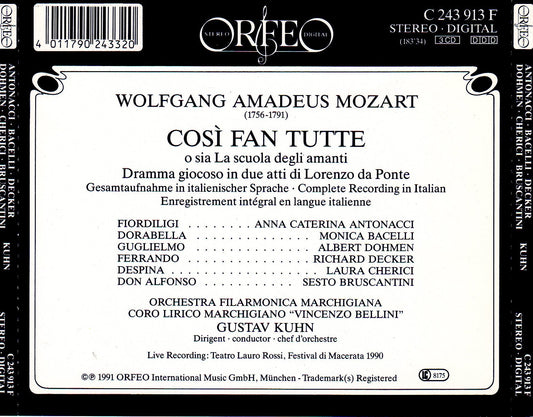 Mozart: Così fan tutte, K. 588 (Live)