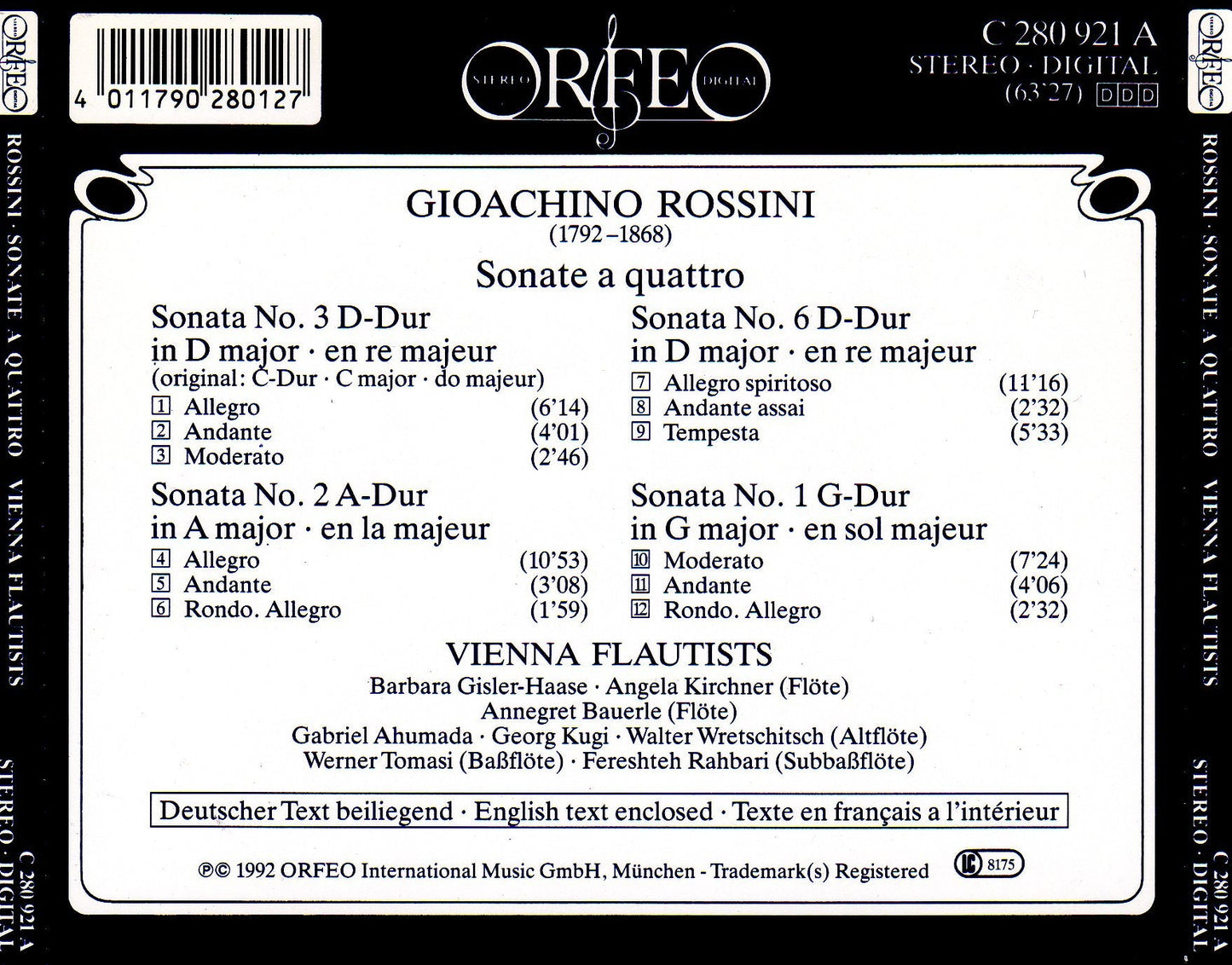 Flauti a la Rossini