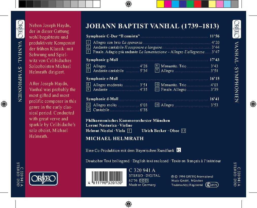 Vanhal: Symphonies