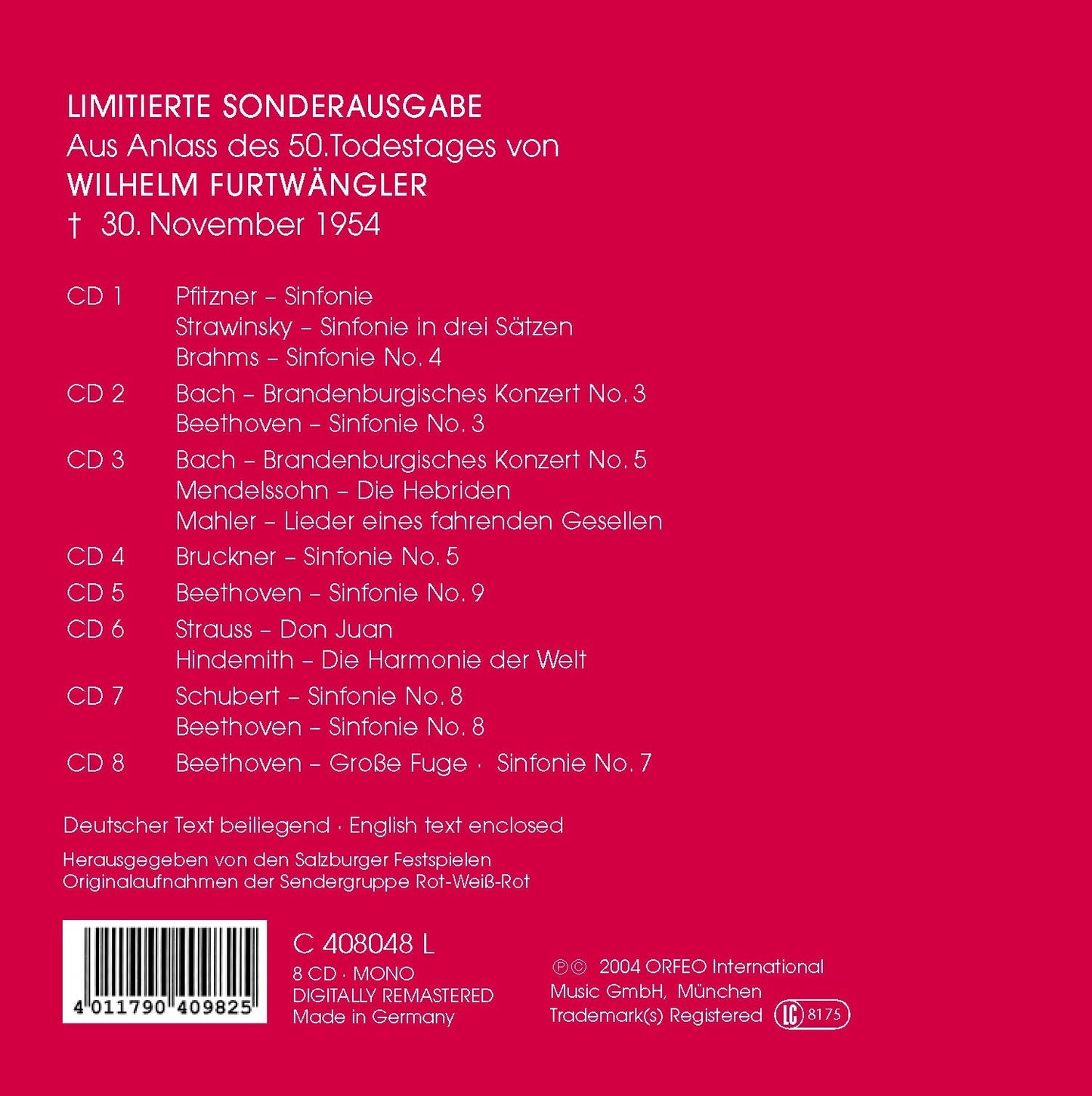 Die Salzburger Orchesterkonzerte 1949-1954 (Live)
