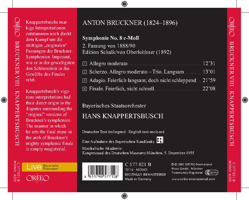 SYMPHONIE NO. 8 C-MOLL