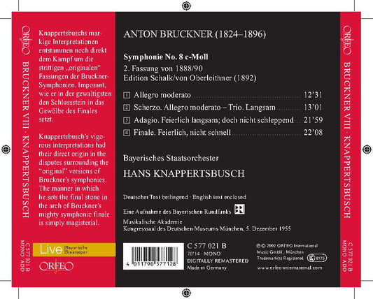 SYMPHONIE NO. 8 C-MOLL