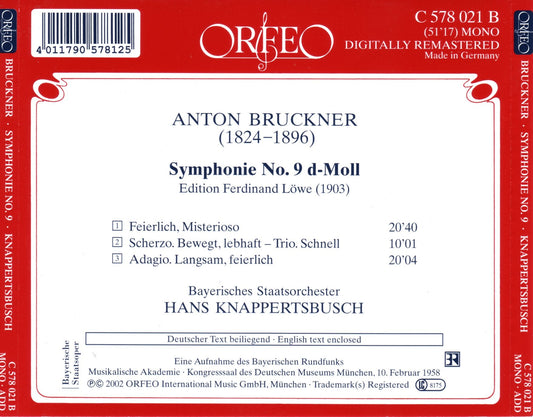 Bruckner: Symphony No. 9 in D Minor, WAB 109