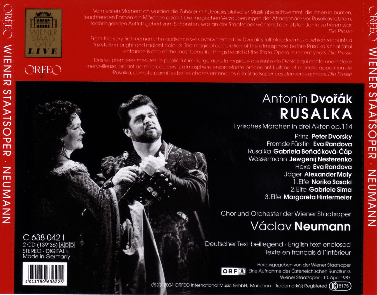 Dvorák: Rusalka, Op. 114, B. 203 (Live)