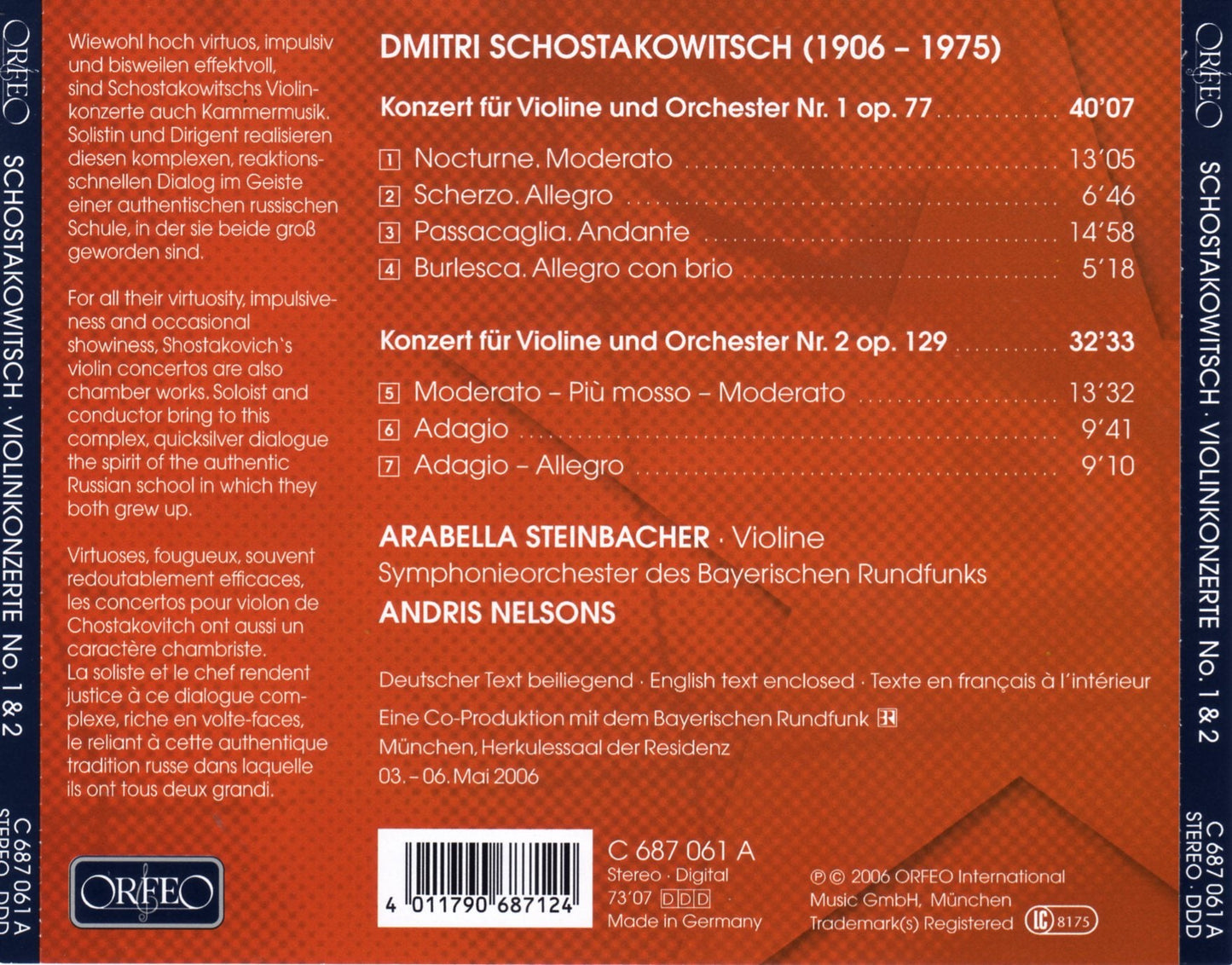 Shostakovich: Violin Concertos Nos. 1 & 2