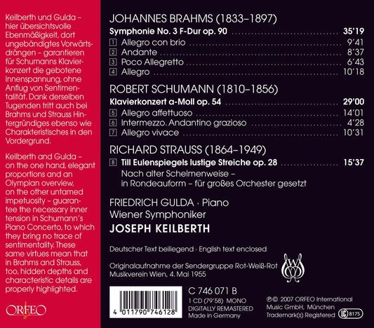 Brahms, Schumann & R. Strauss