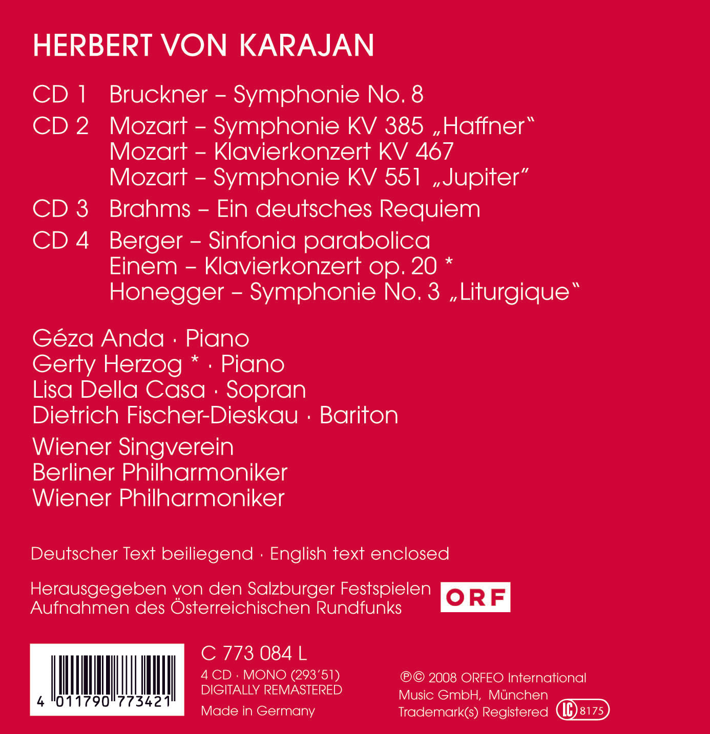 Salzburger Orchesterkonzerte 1957 (Live)