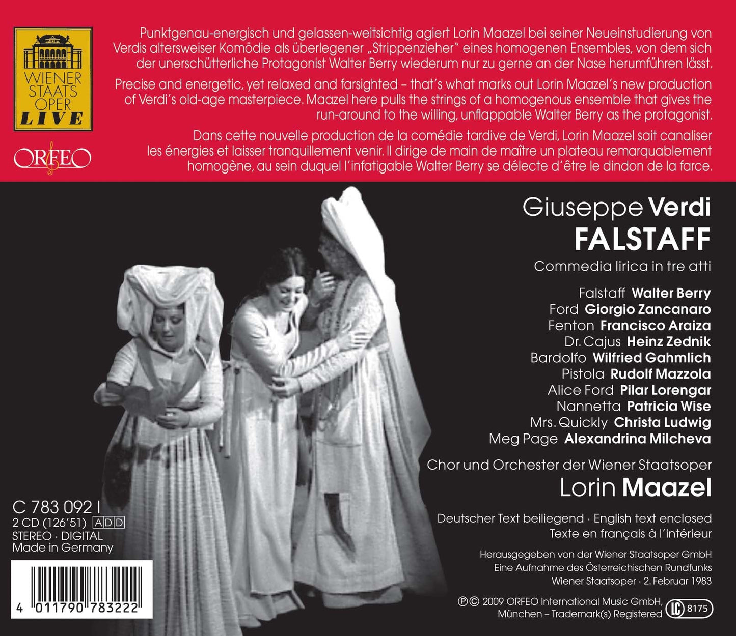 Verdi: Falstaff (Excerpts)