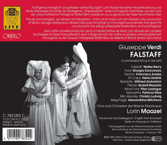 Verdi: Falstaff (Excerpts)
